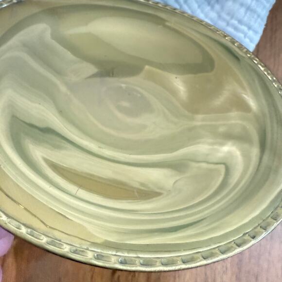 Brass Basket Twisted Handle Sweden 9" x 5" - Picture 3 of 12